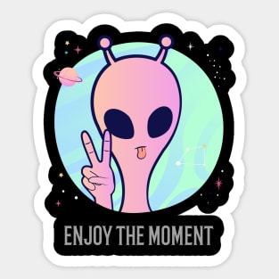 Enjoy The Moment Cool T-shirt Design Sticker